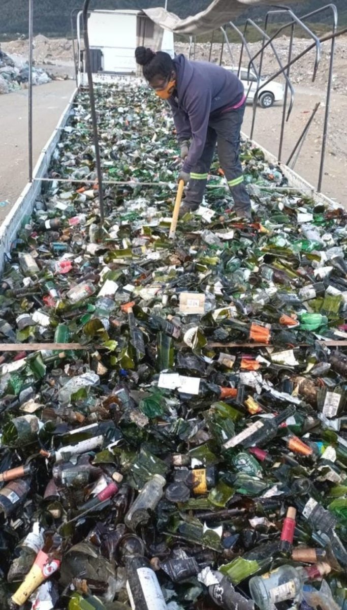 Reciclaje de vidrio en Bariloche