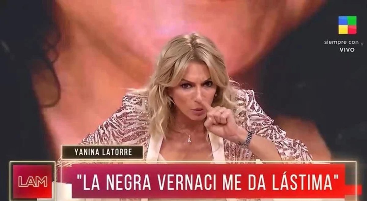 Yanina Latorre cruz&oacute; furiosa a la Negra Vernaci.