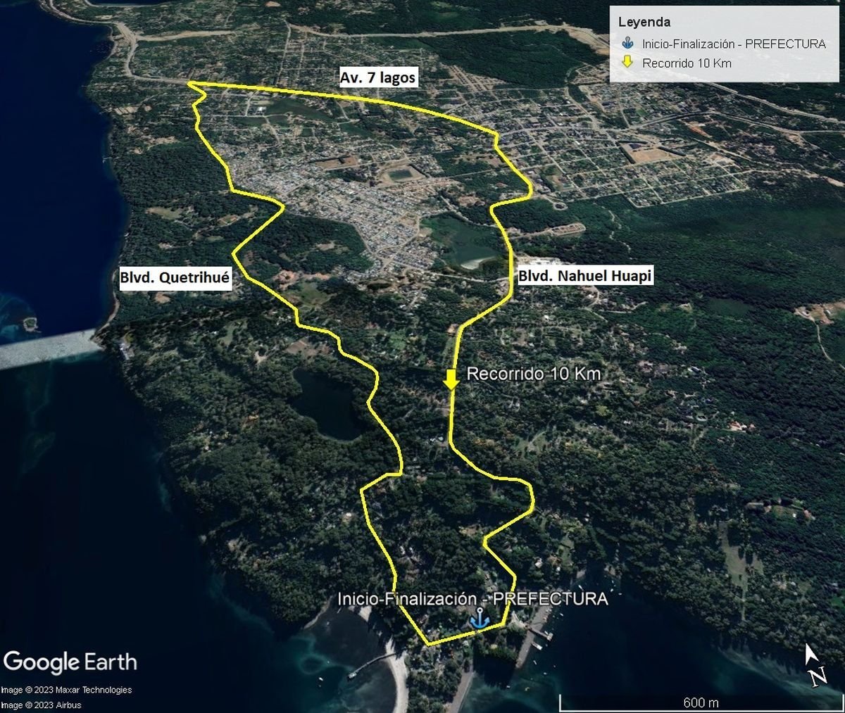 Recorrido Marat&oacute;n Aniversario PNA - Villa La Angostura