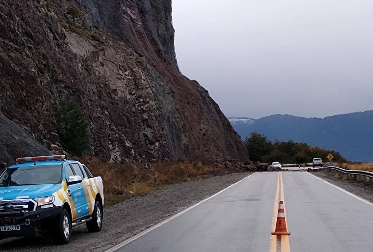 Derrumbe en Ruta 40.
