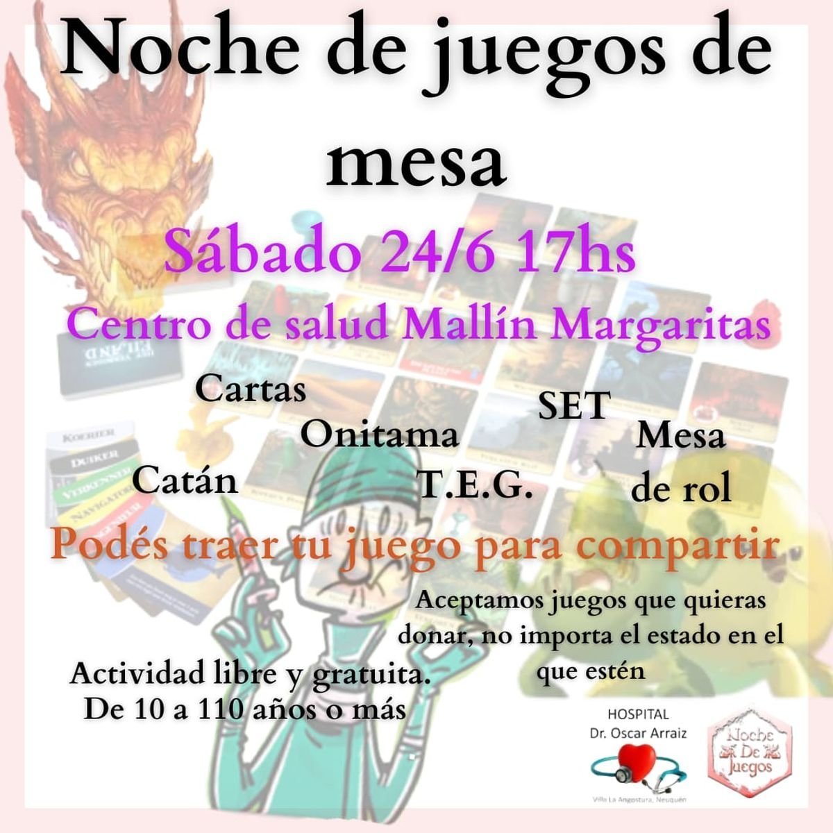 Nuevo encuentro de Juegos de Mesa en Villa La Angostura.