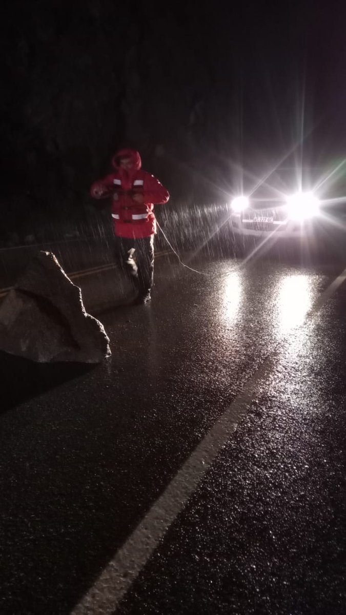 San Mart&iacute;n: Derrumbe sobre Ruta 40