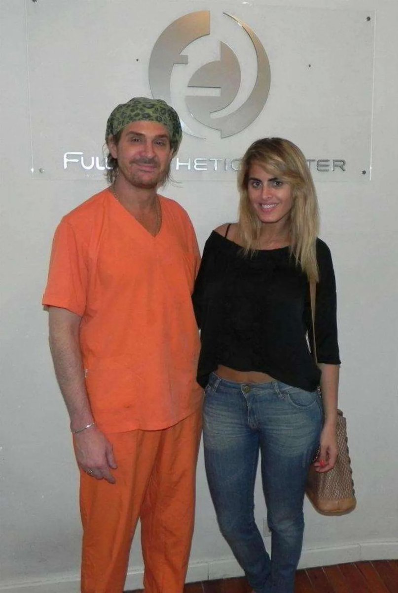 La actriz, Silvina Luna y el m&eacute;dico, An&iacute;bal Lotocki.