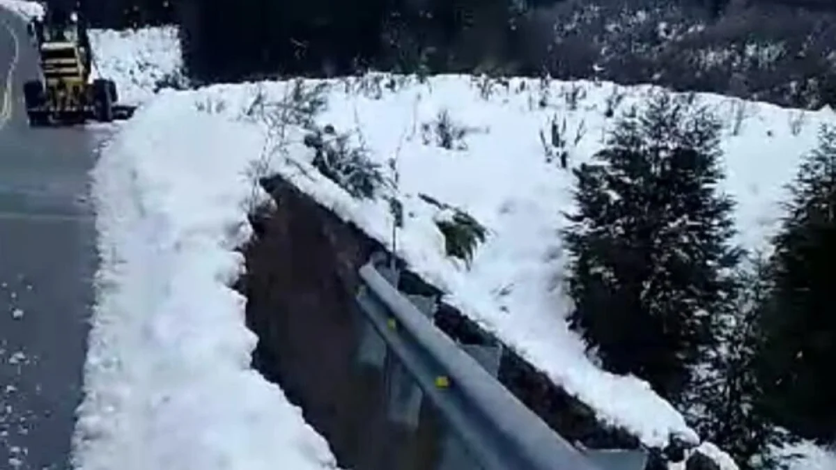 Ruta Siete Lagos: derrumbe en un sector de la banquina | Diario 7 lagos