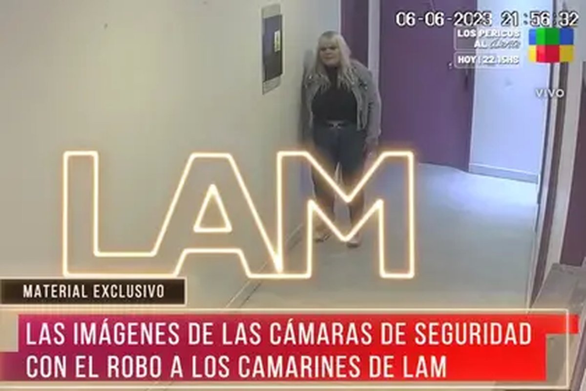 Televisi&oacute;n: las im&aacute;genes del robo que involucr&oacute; a More Rial.