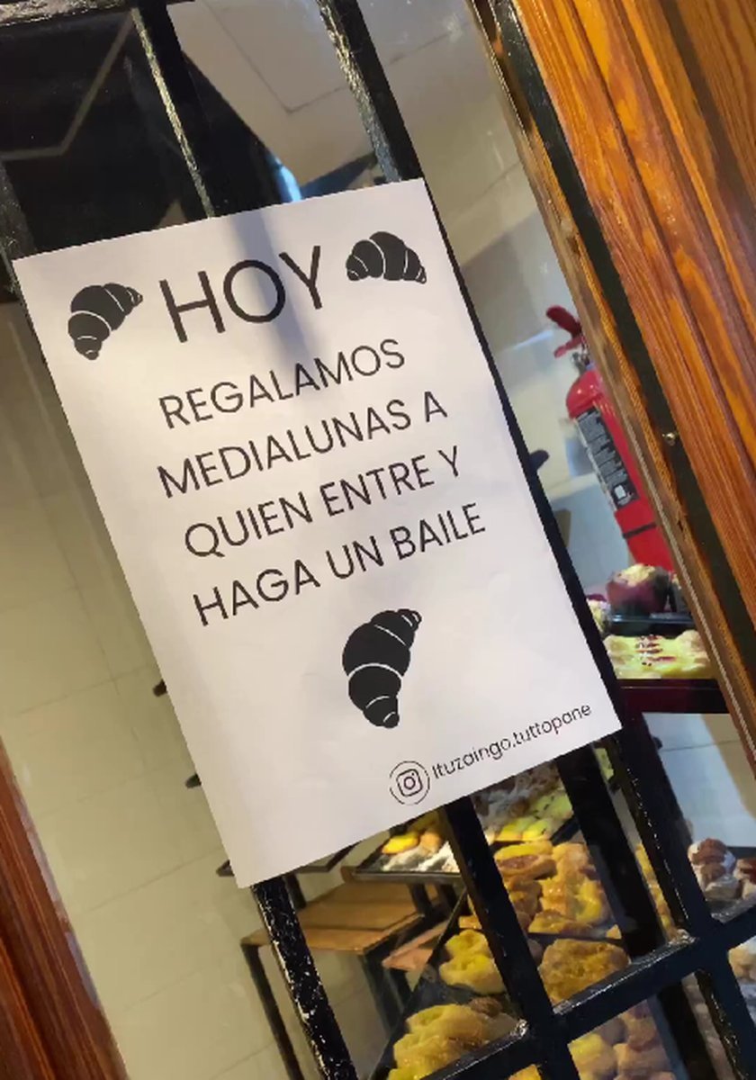 Ituzaing&oacute;: la panader&iacute;a que regala medialunas por bailar.