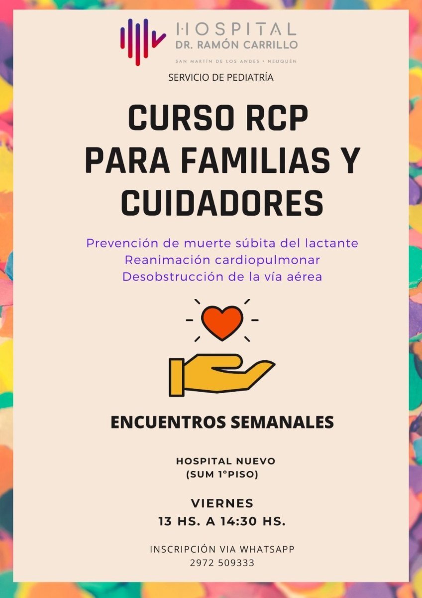 Capacitaci&oacute;n de RCP en el hospital de San Mart&iacute;n de los Andes.