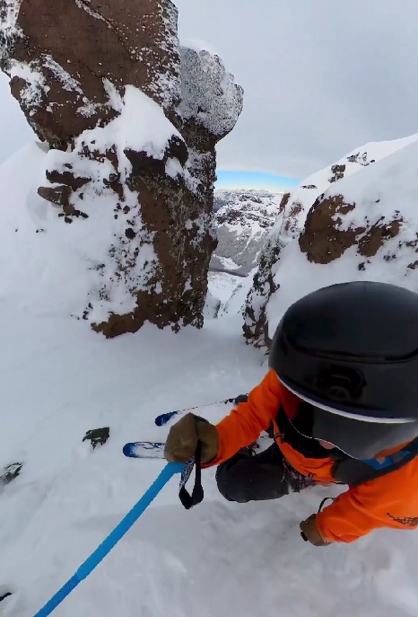 San Mart&iacute;n de los Andes: video de un esquiador en Chapelco.