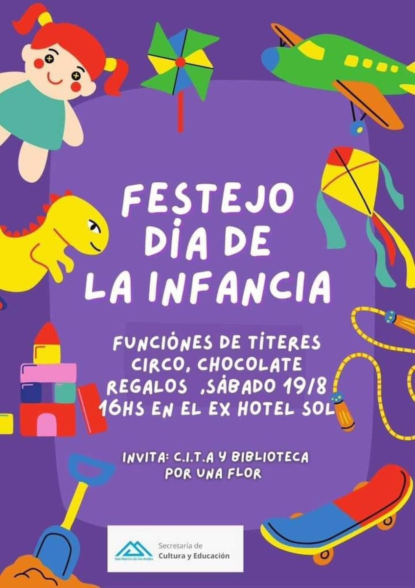 San Mart&iacute;n de los Andes: actividades por el D&iacute;a del Ni&ntilde;o.