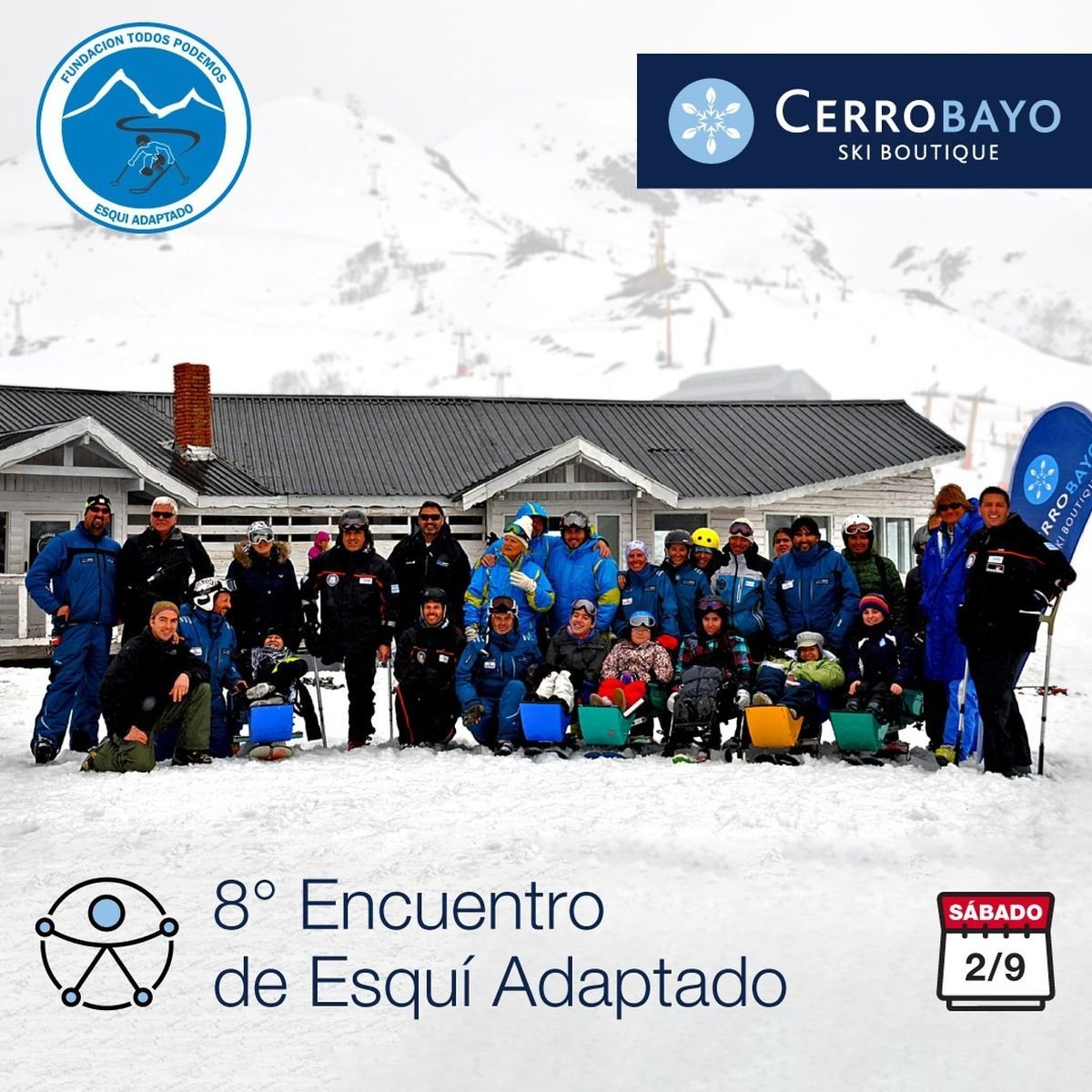 Villa La Angostura: 8&deg; encuentro de esqu&iacute; adaptado.