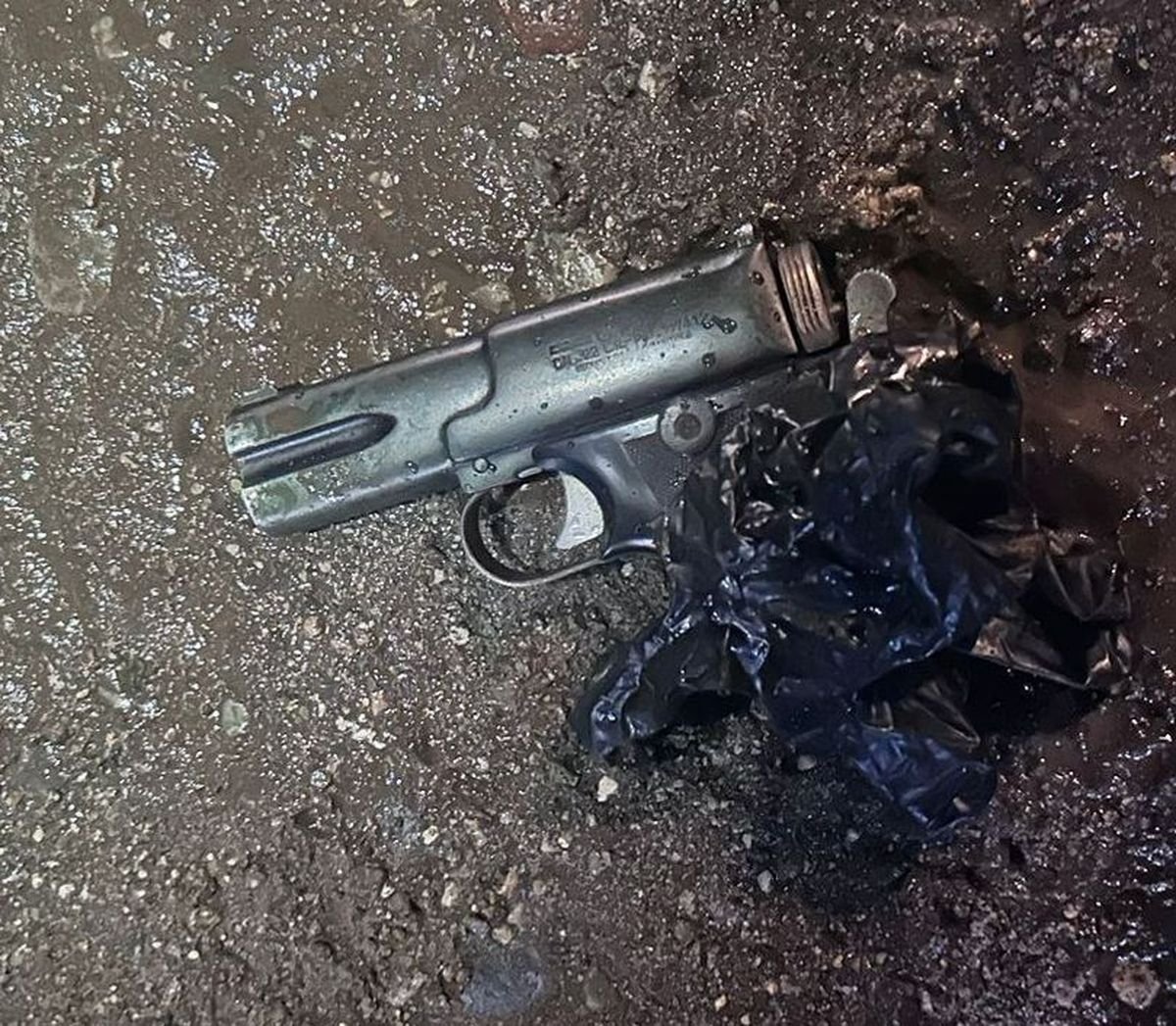 El arma que habr&iacute;an usado los hombres para intentar robar a la pareja de turistas en Bariloche.