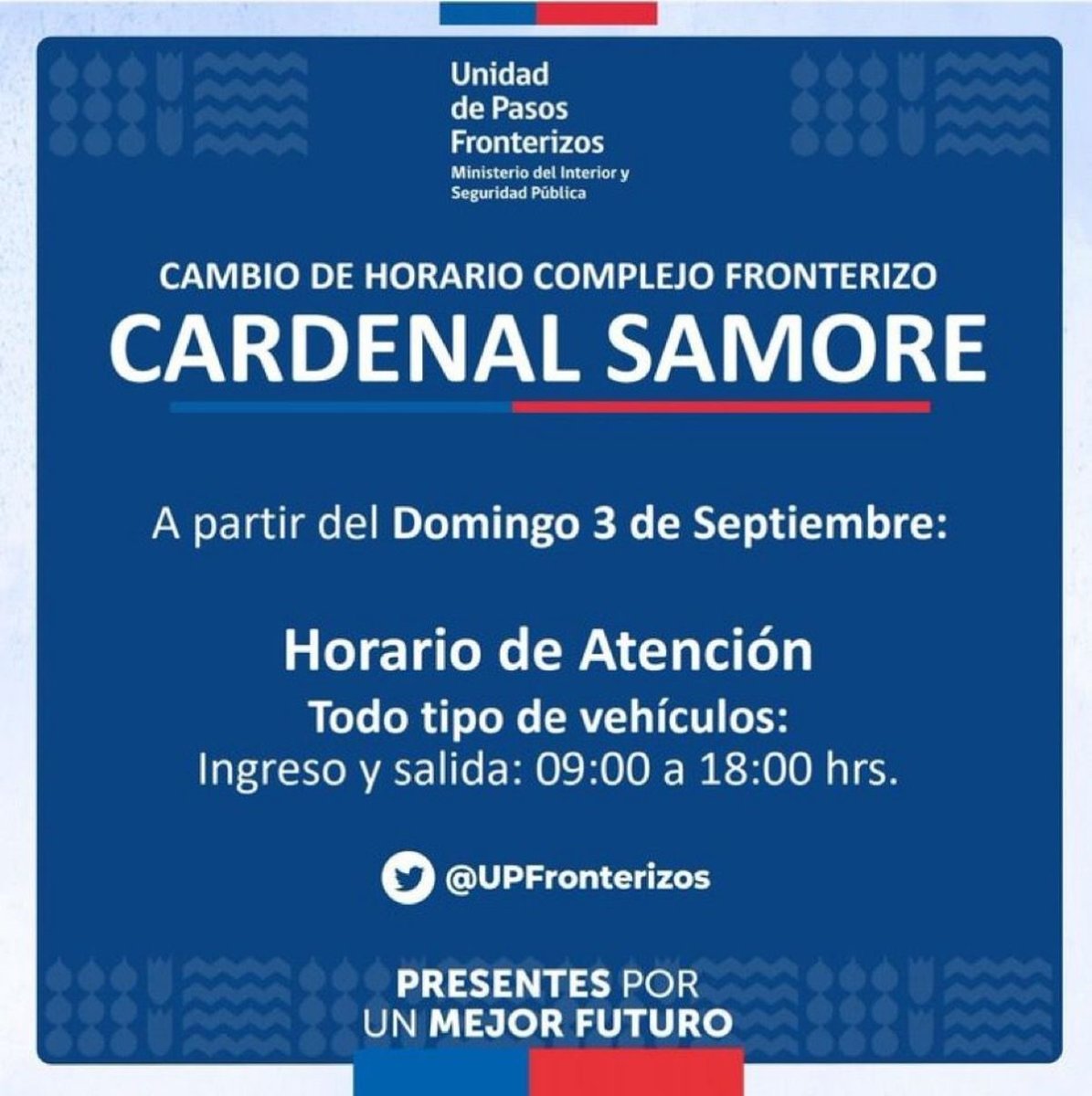 Nuevo horario del Paso Cardenal Samor&eacute;