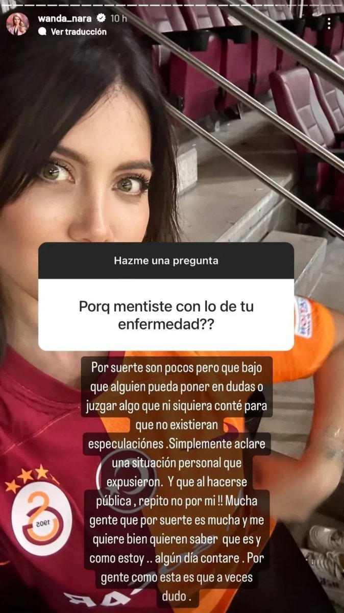 Wanda Nara respondi&oacute; de manera contundente a sus seguidores.