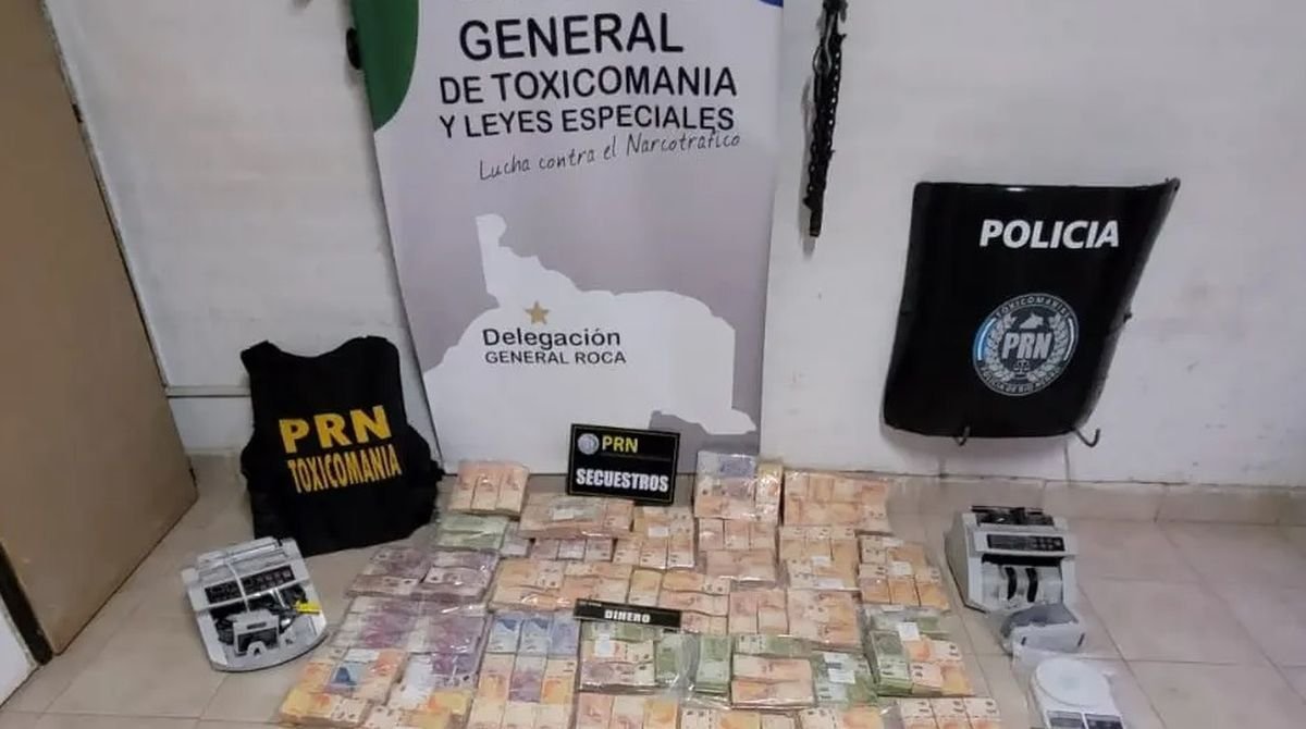 Im&aacute;genes de los obtenido tras los allanamientos en General Roca.
