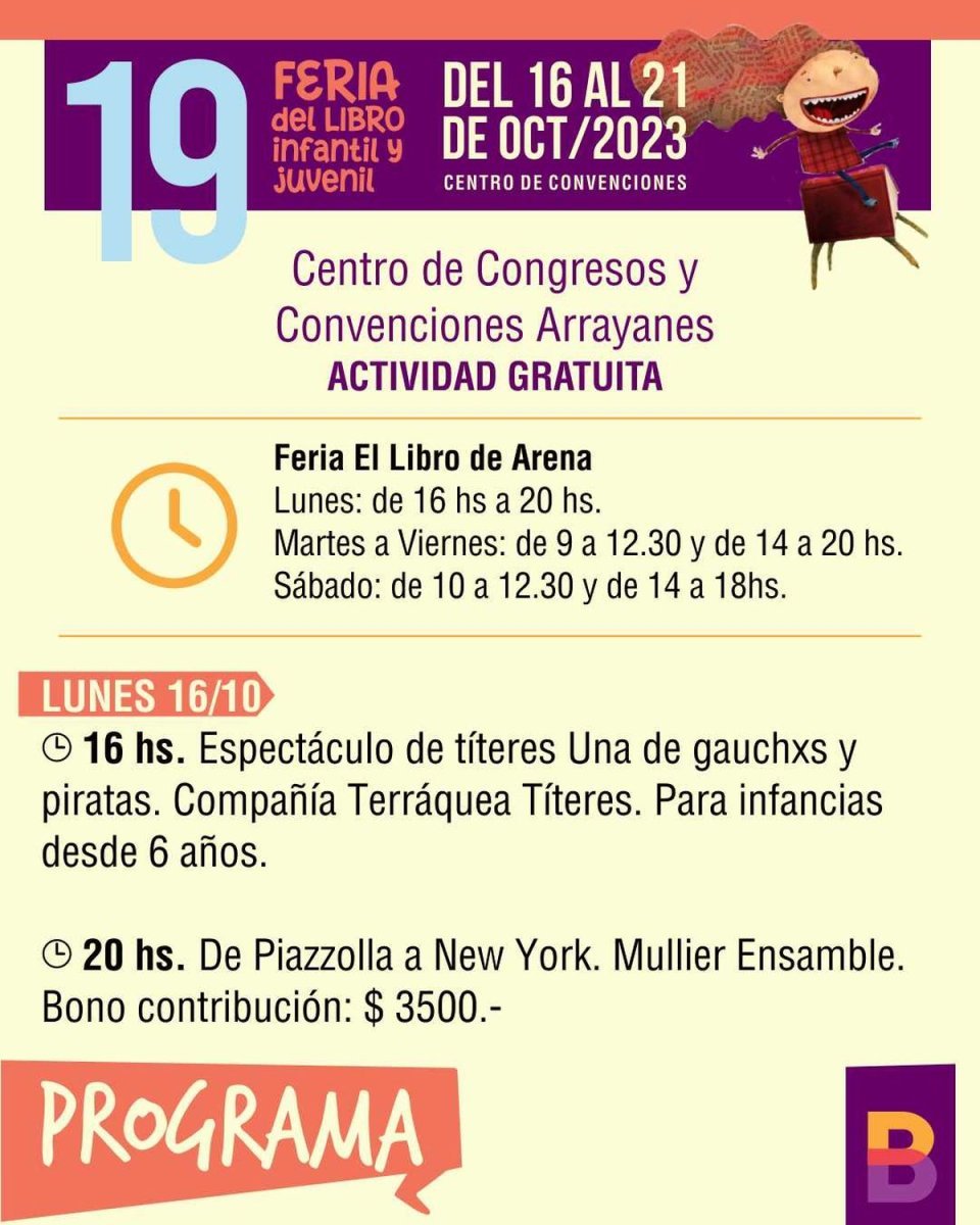 Feria del Libro Infantil y Juvenil en Villa La Angostura