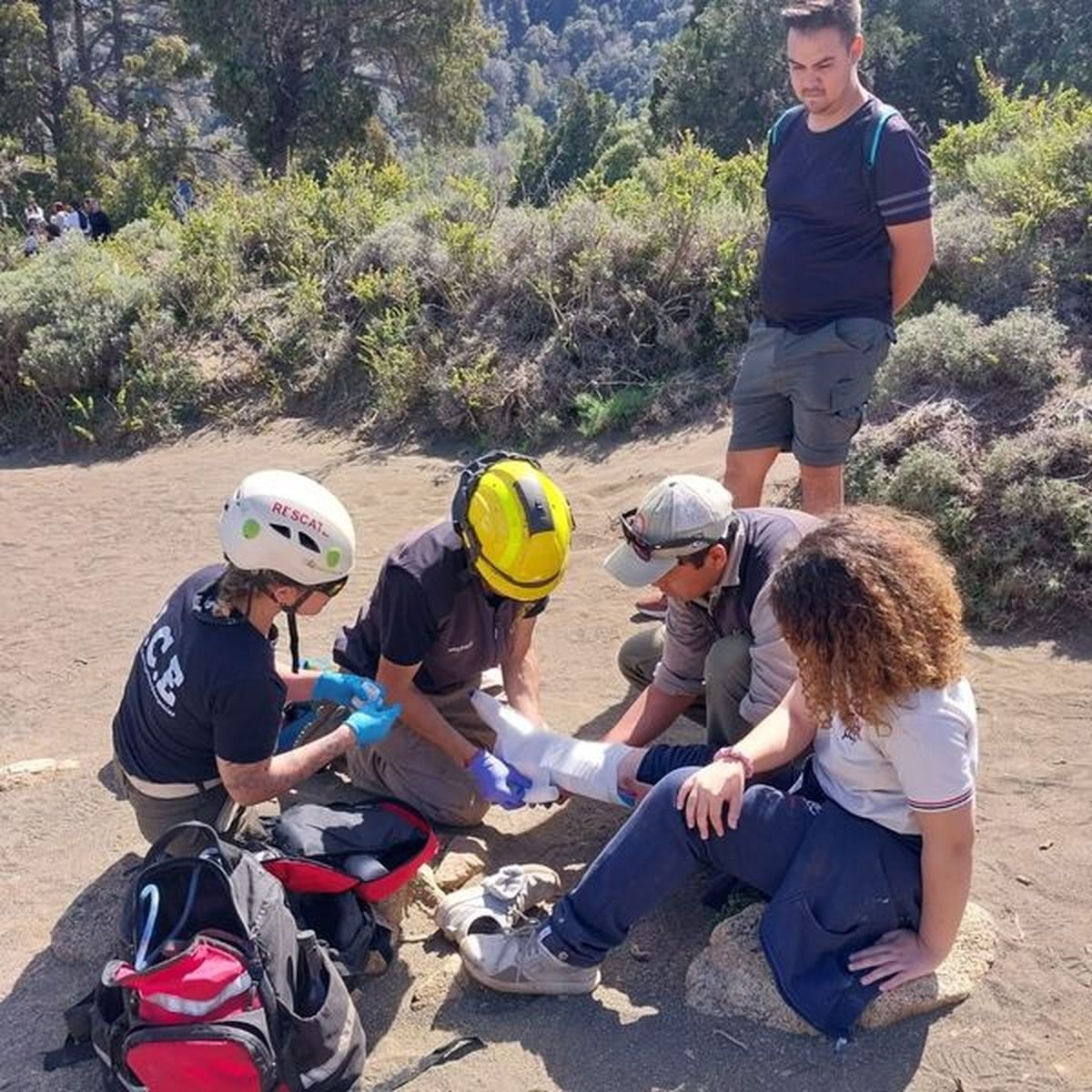 Parque Nacional Lan&iacute;n: rescate camino al Mirador Bandurrias.