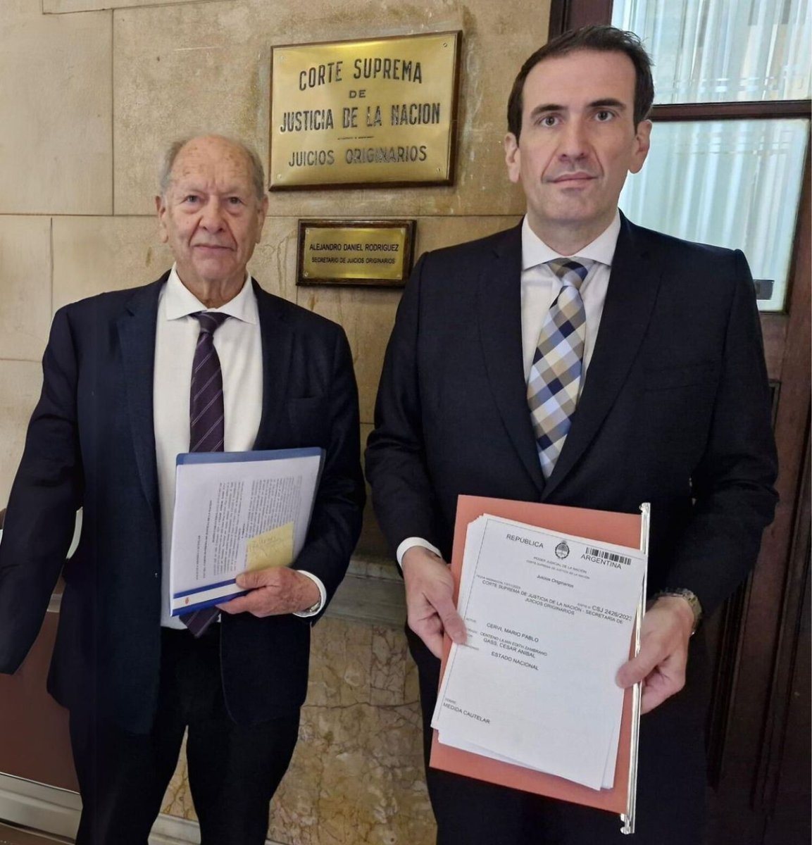 El Diputado Nacional Pablo Cervi y el Diputado Provincial C&eacute;sar Gass de Juntos por el Cambio Neuqu&eacute;n