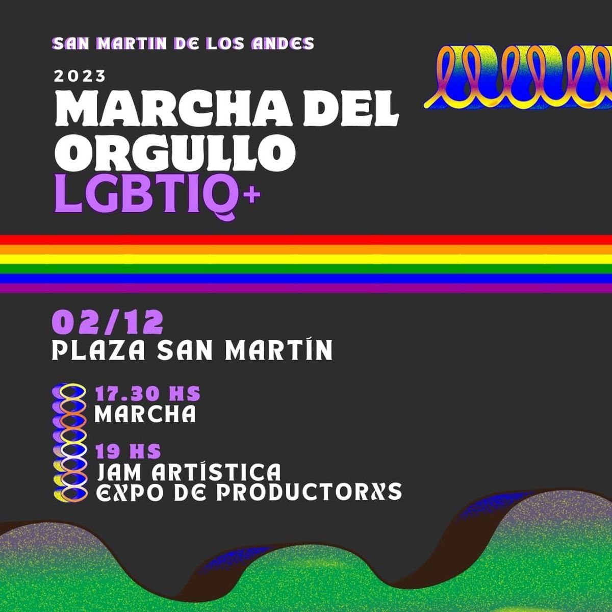 Marcha del Orgullo en San Mart&iacute;n de los Andes.