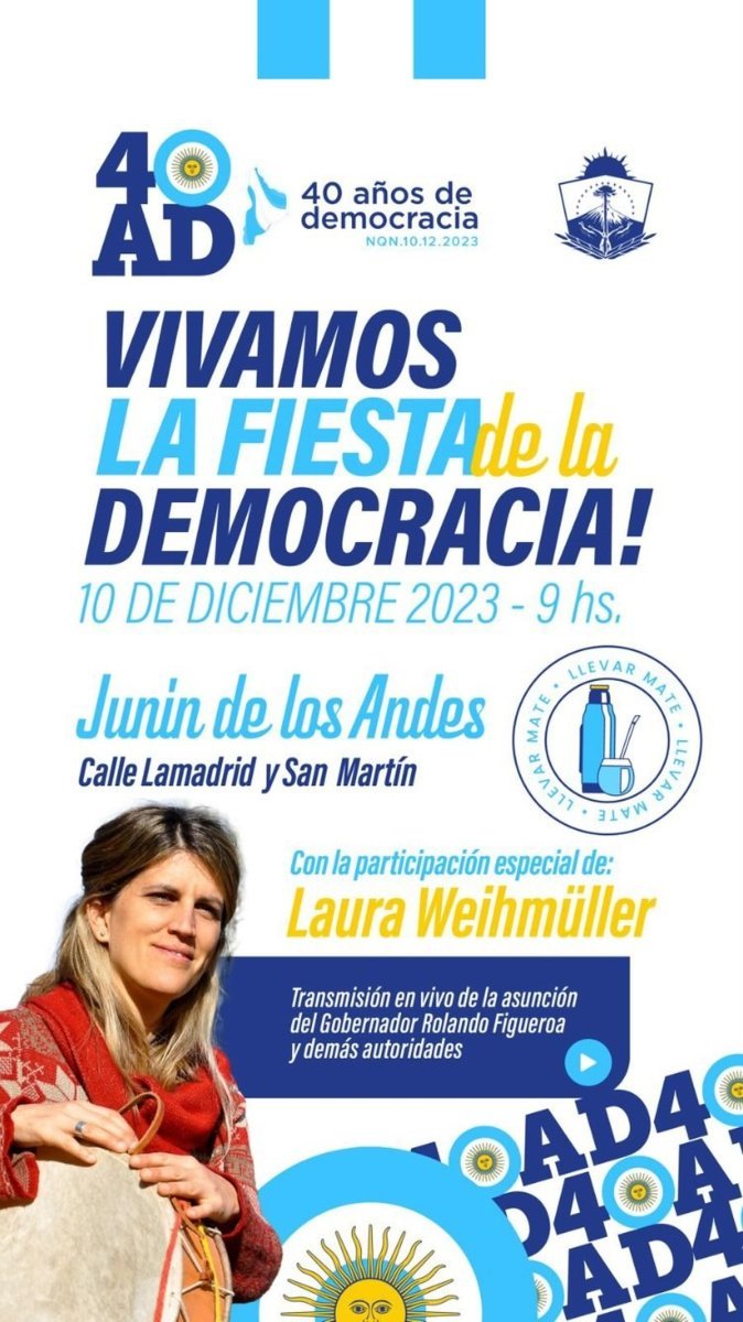 Jun&iacute;n de los Andes: As&iacute; ser&aacute; la Fiesta de la Democracia 