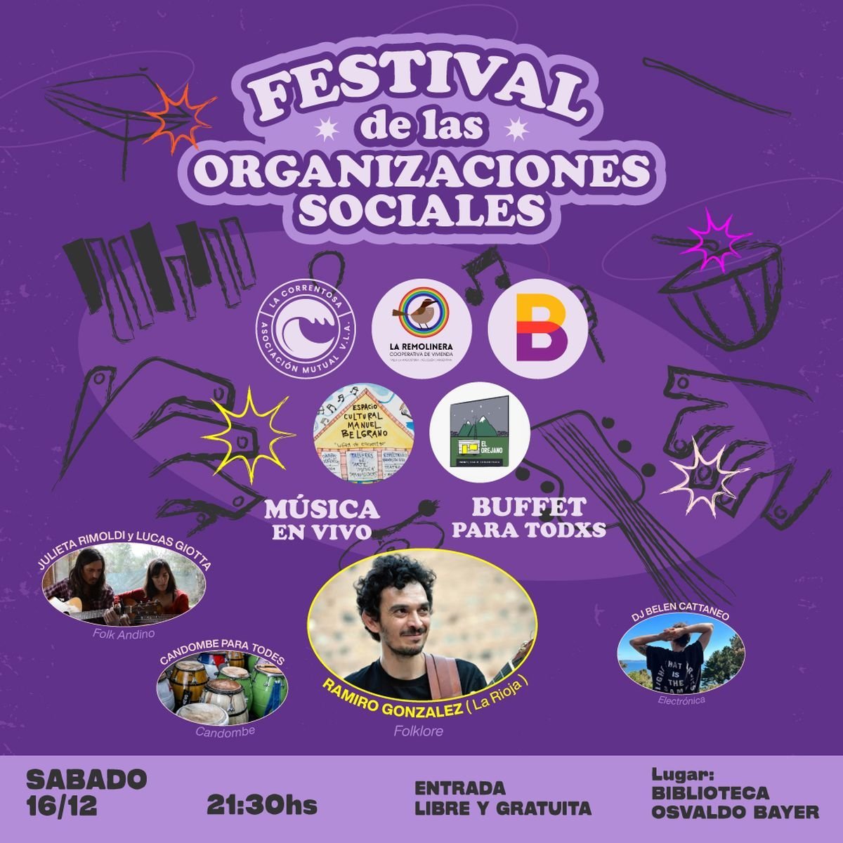 Festival comunitario en Villa La Angostura