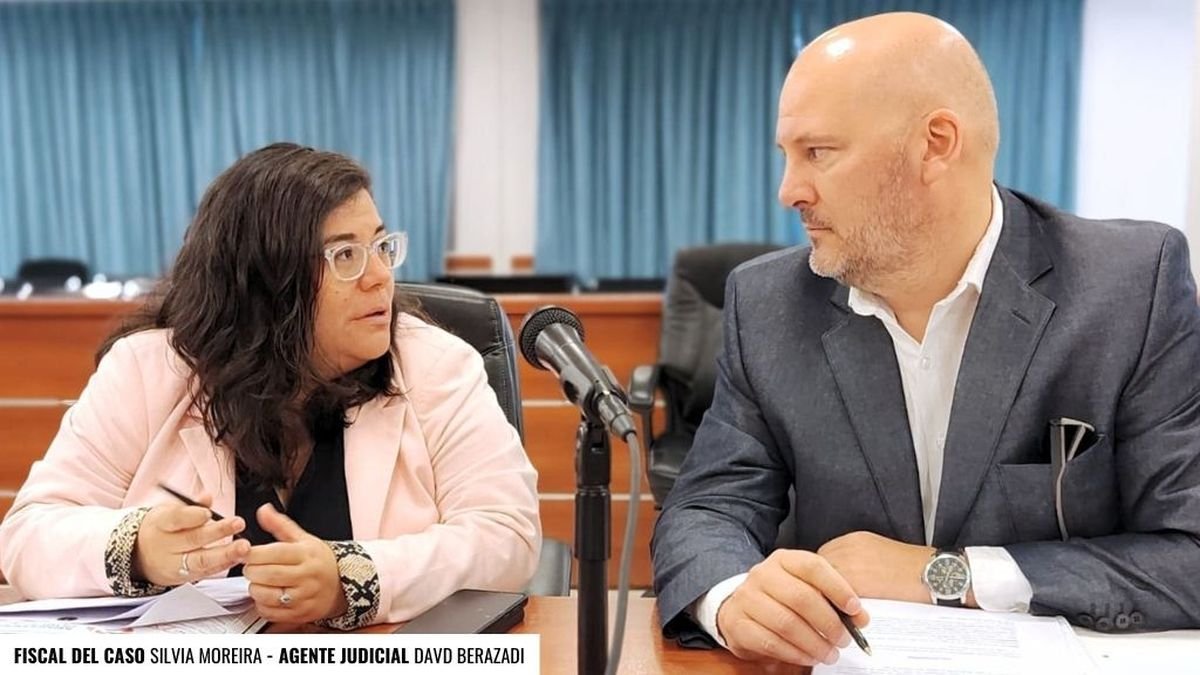 La fiscal y el agente judicial del caso por tentativa de femicidio en Neuqu&eacute;n.