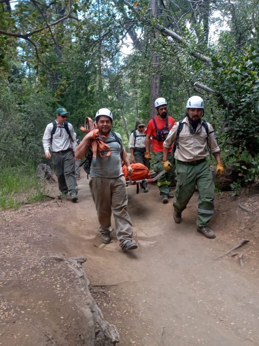 Parque Nacional Nahuel Huapi: rescate de turista lesionada.