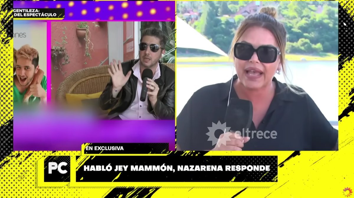 Televisi&oacute;n: la respuesta de Nazarena V&eacute;lez para Jey Mammon.