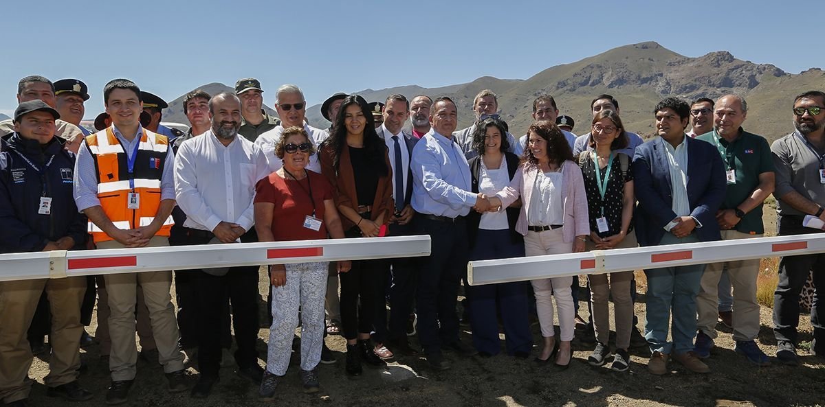 Acto de reapertura del paso Pichach&eacute;n, que une el Norte de Neuqu&eacute;n con Chile
