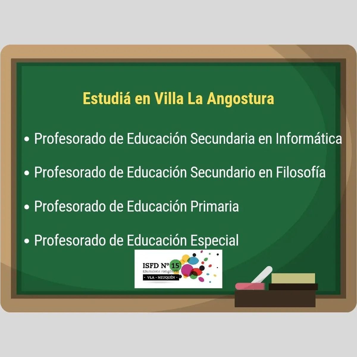 Nueva oferta acad&eacute;mica en Villa La Angostura.