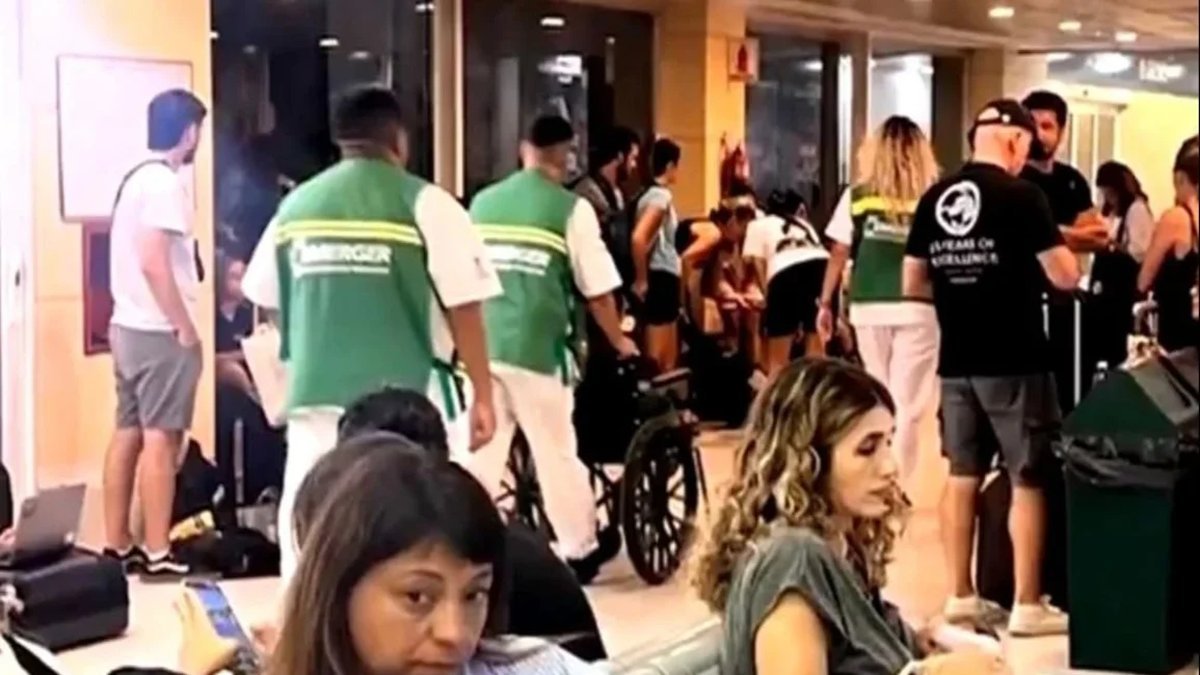 Aterrizaje de emergencia en Neuqu&eacute;n. Foto: captura.