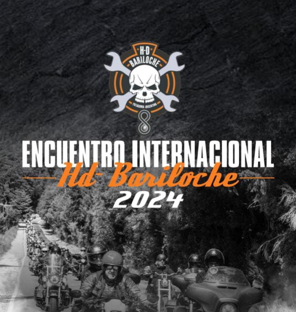 Encuentro de Harley Davidson en Bariloche.