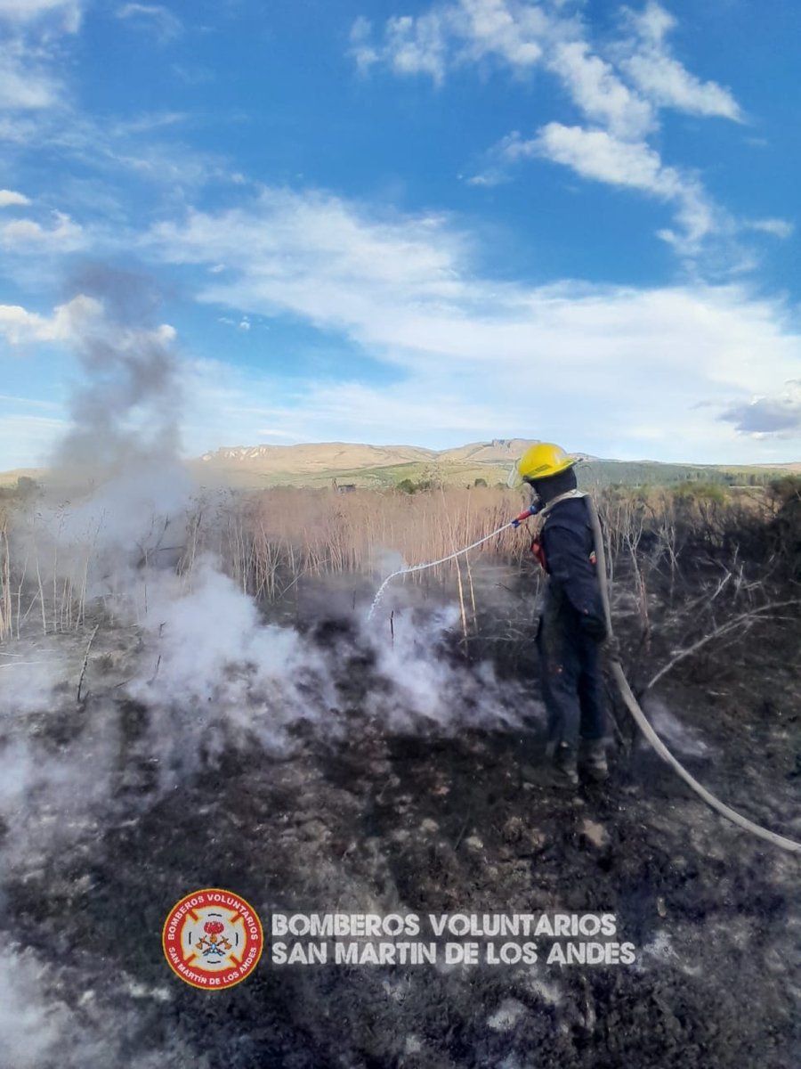 Incendio en San Mart&iacute;n de los Andes.