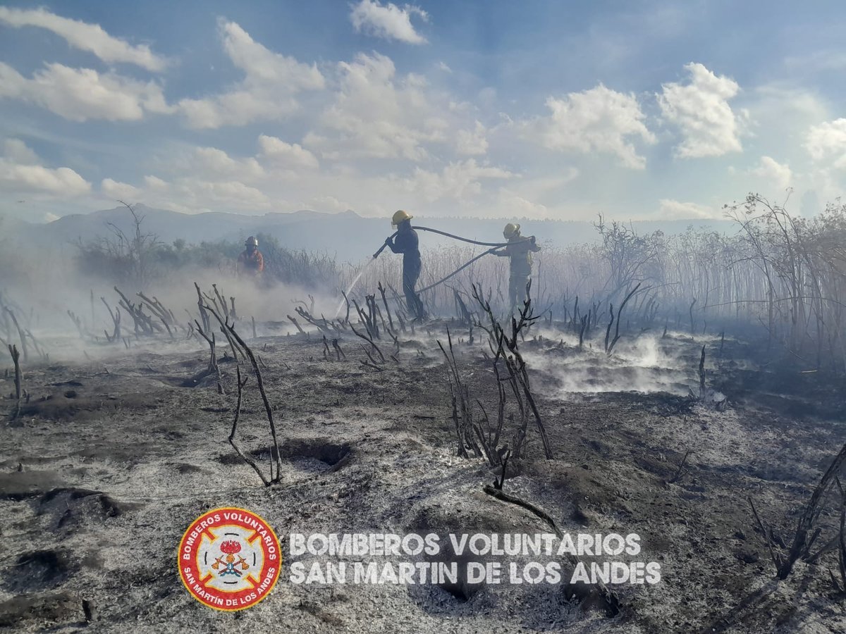 Incendio en San Mart&iacute;n de los Andes.