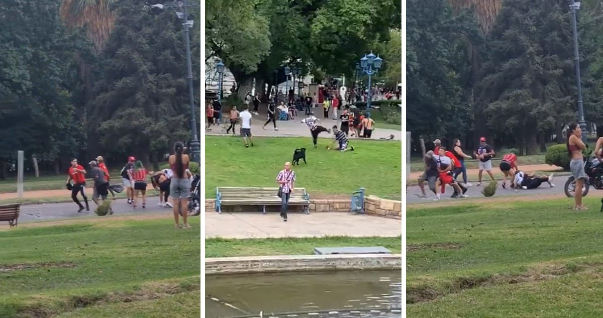 Violencia de hinchas de Colo Colo en Mendoza.