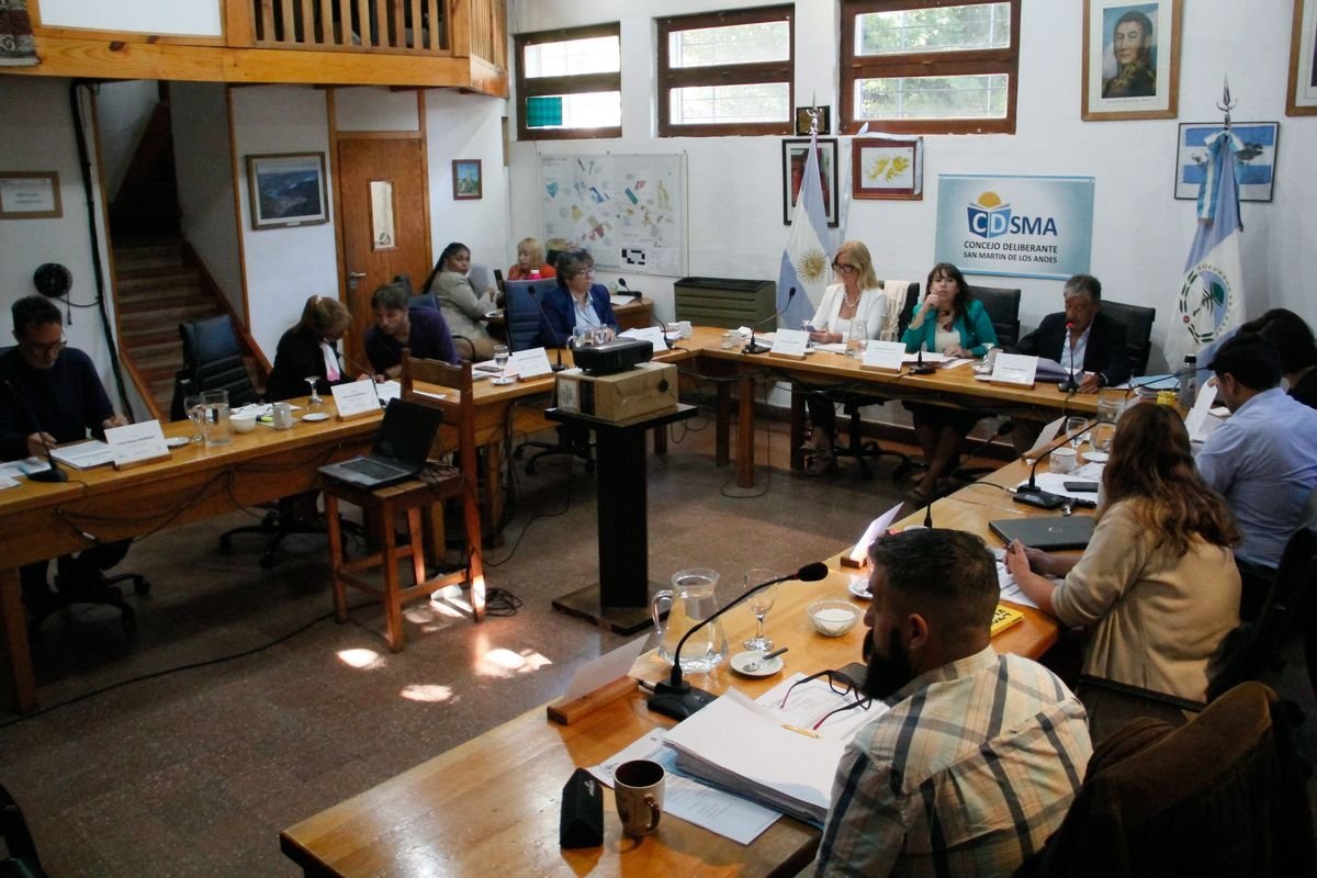 El concejo deliberante de San Mart&iacute;n de los Andes aprobando la creaci&oacute;n de la tasa vial en la sesi&oacute;n ordinaria N&deg;2 de ayer.