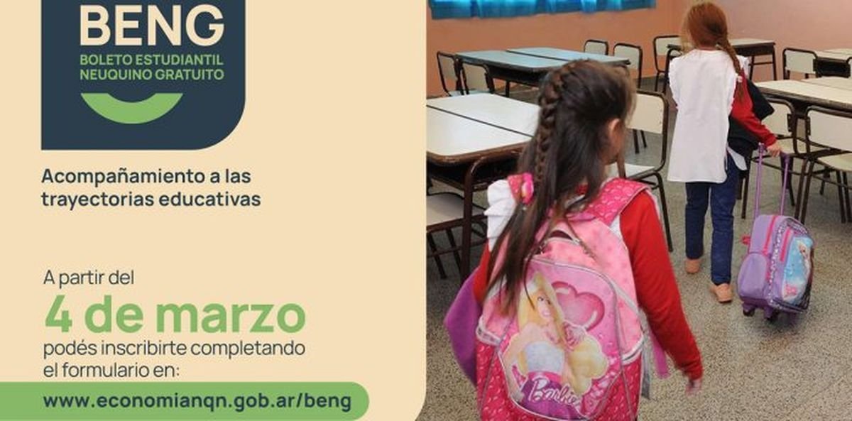 Inscripciones para el Boleto Estudiantil de la Provincia del Neuqu&eacute;n