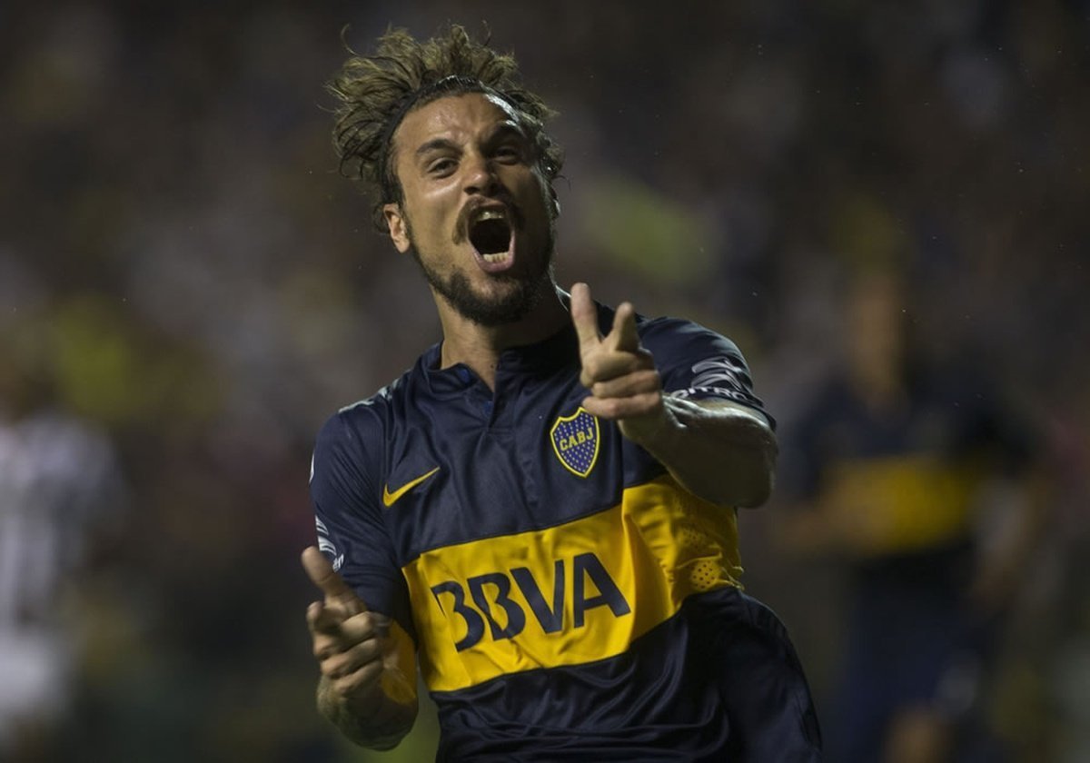 Daniel Osvaldo en Boca. Foto: BeSoccer.