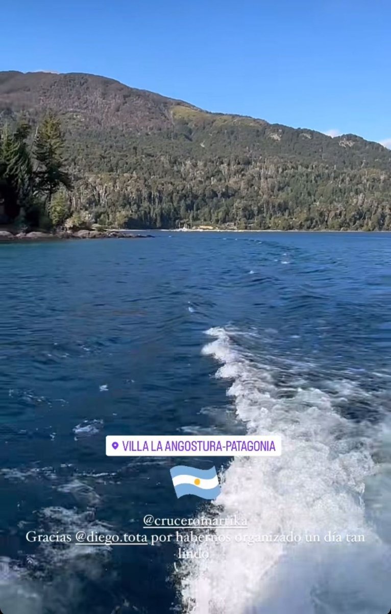 La China Su&aacute;rez disfrut&oacute; un domingo soleado en Villa La Angostura