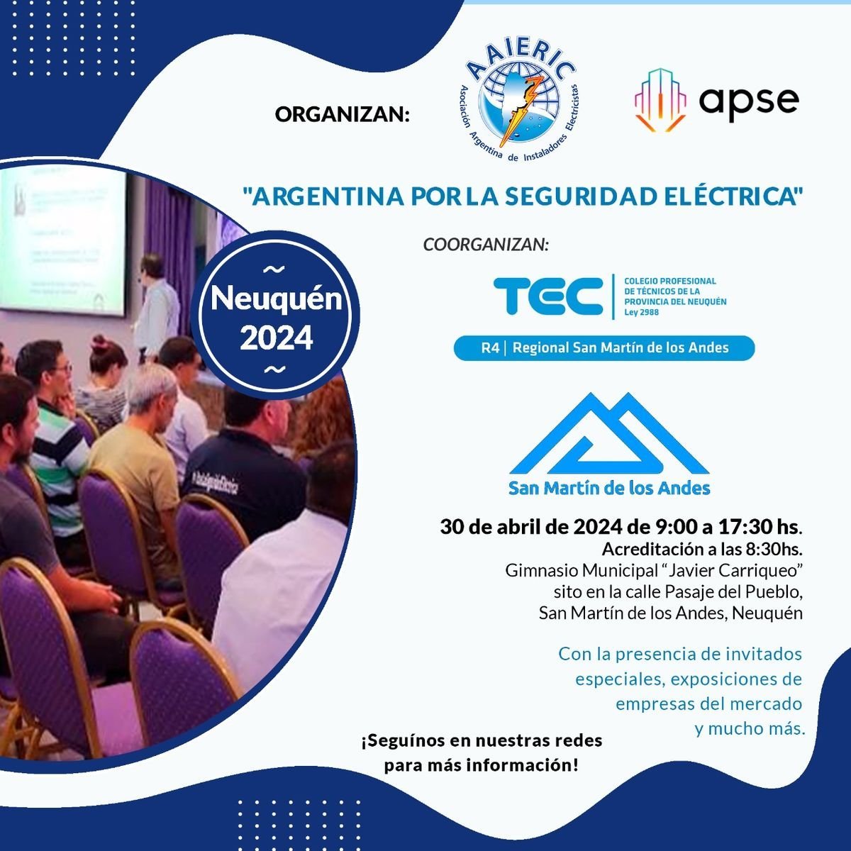 Los detalles del evento que se realizar&aacute; en San Mart&iacute;n de los Andes.