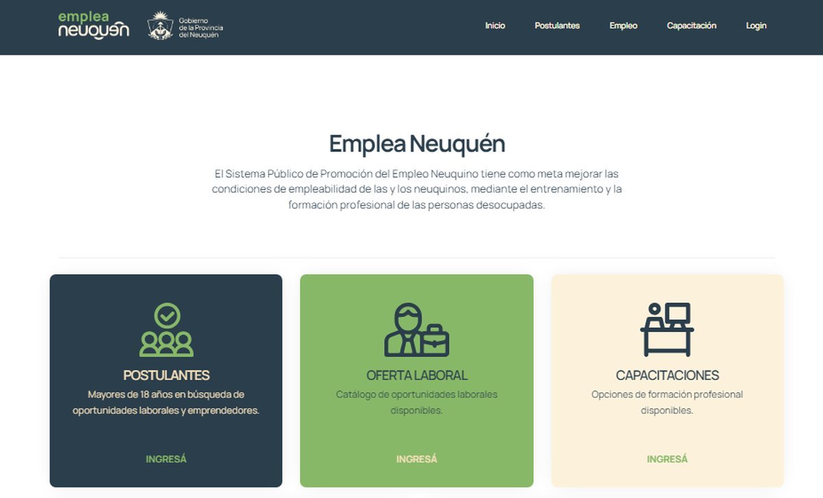 Neuqu&eacute;n inaugura un sitio web para acceder a capacitaciones y empleo