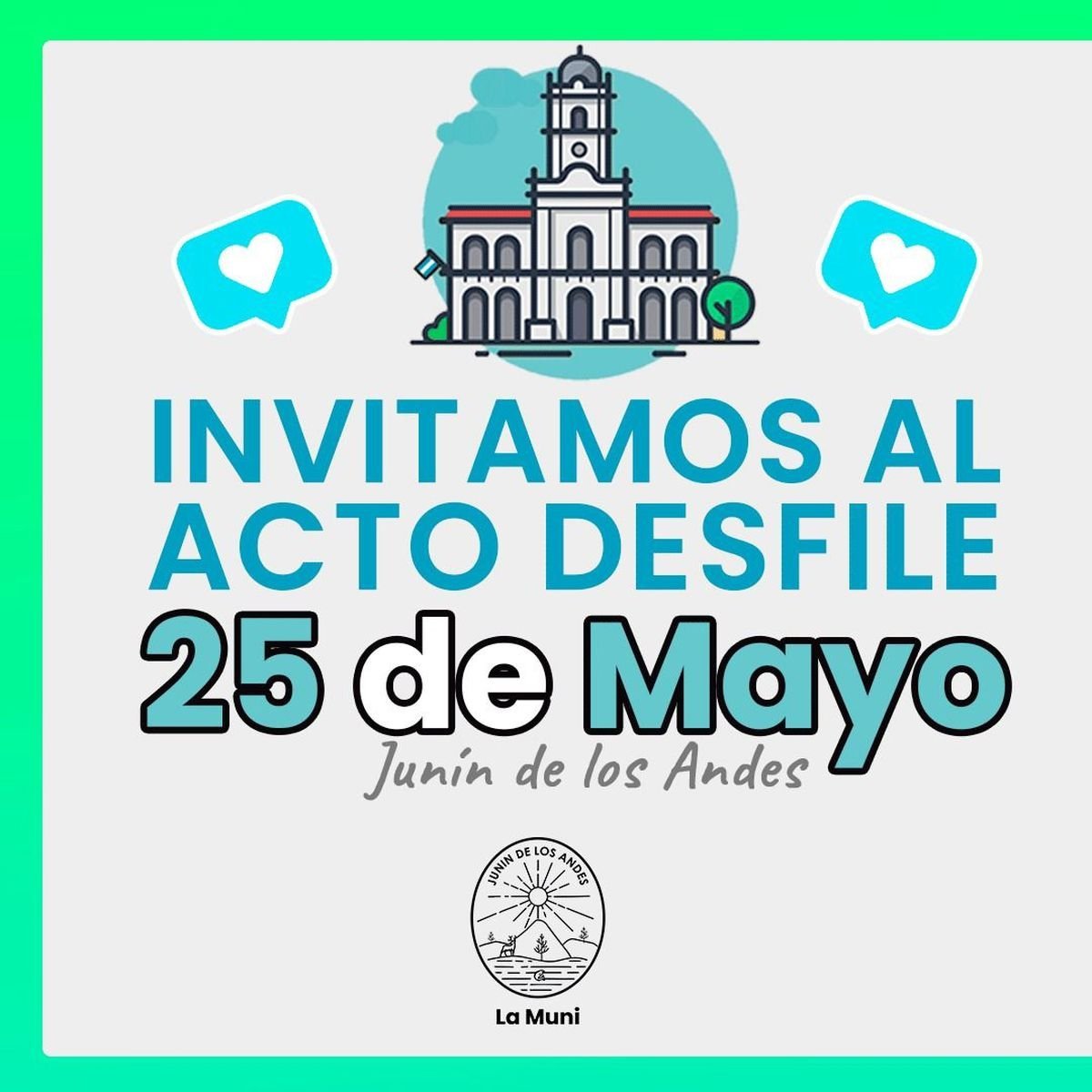 Jun&iacute;n de los Andes celebra la Revoluci&oacute;n de Mayo con diversas actividades