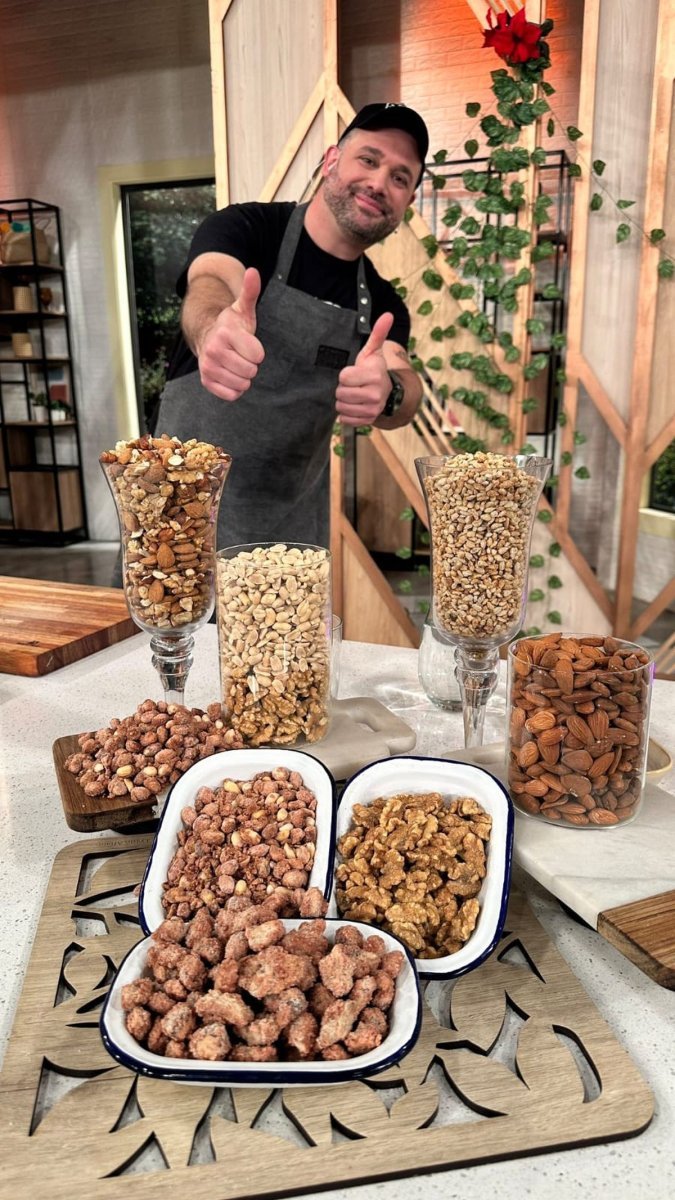 Facundo Milanessi, creador de El Bocado, de Villa La Angostura, presente en la TV junto a Jimena Monteverde