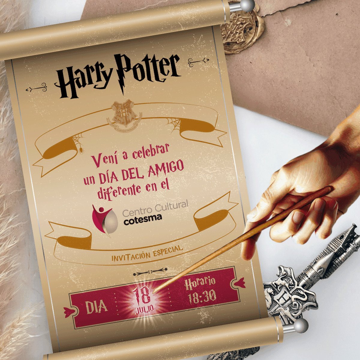 Harry Potter y el D&iacute;a de la Amistad en el Centro Cultural Cotesma de San Mart&iacute;n de los Andes