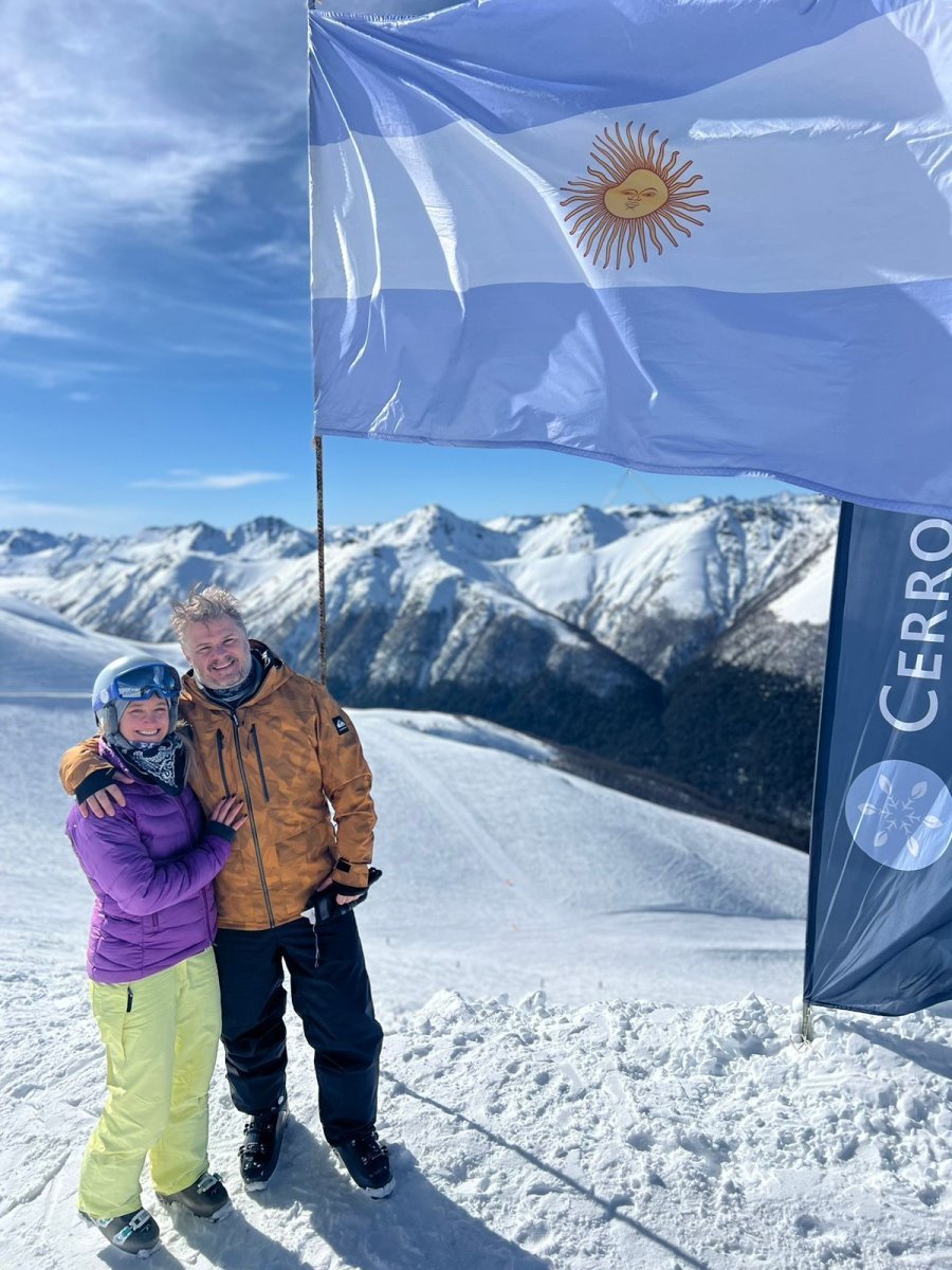 Guillermo Busquiazo disfruta de unas vacaciones en Villa La Angostura