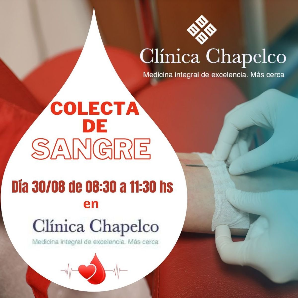 San Mart&iacute;n de los Andes: colecta de sangre en Cl&iacute;nica Chapelco