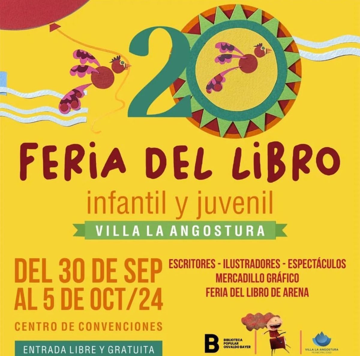 Villa La Angostura: llega una nueva feria del libro infantil y juvenil