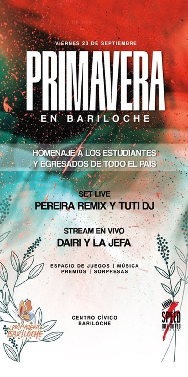 Bariloche: fiesta para estudiantes en la llegada a la Primavera