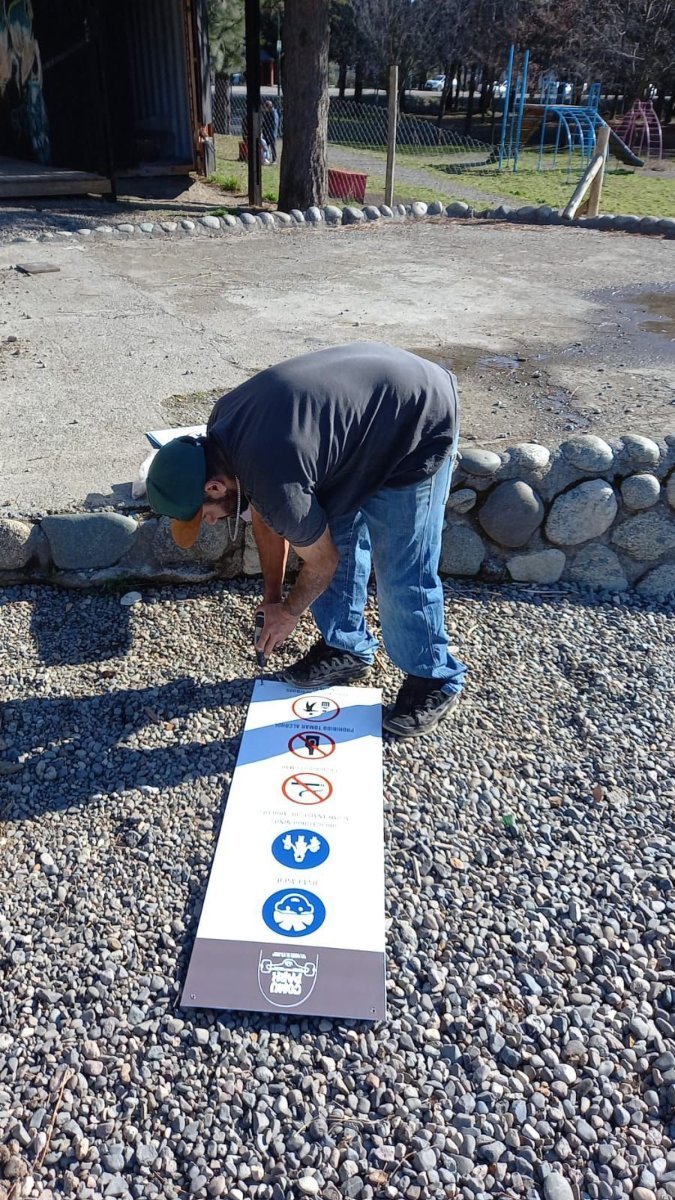 San Mart&iacute;n de los Andes: se retom&oacute; la obra de iluminaci&oacute;n del skatepark en la Chacra 4