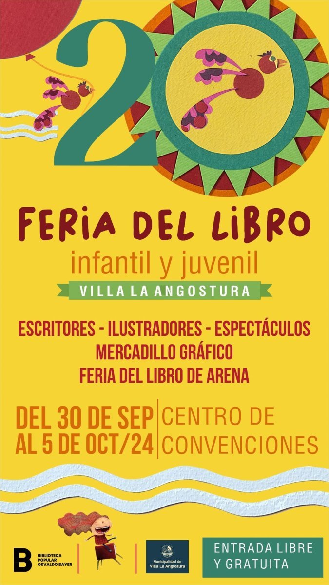 XX Feria del Libro Infantil y Juvenil en Villa La Angostura: programaci&oacute;n
