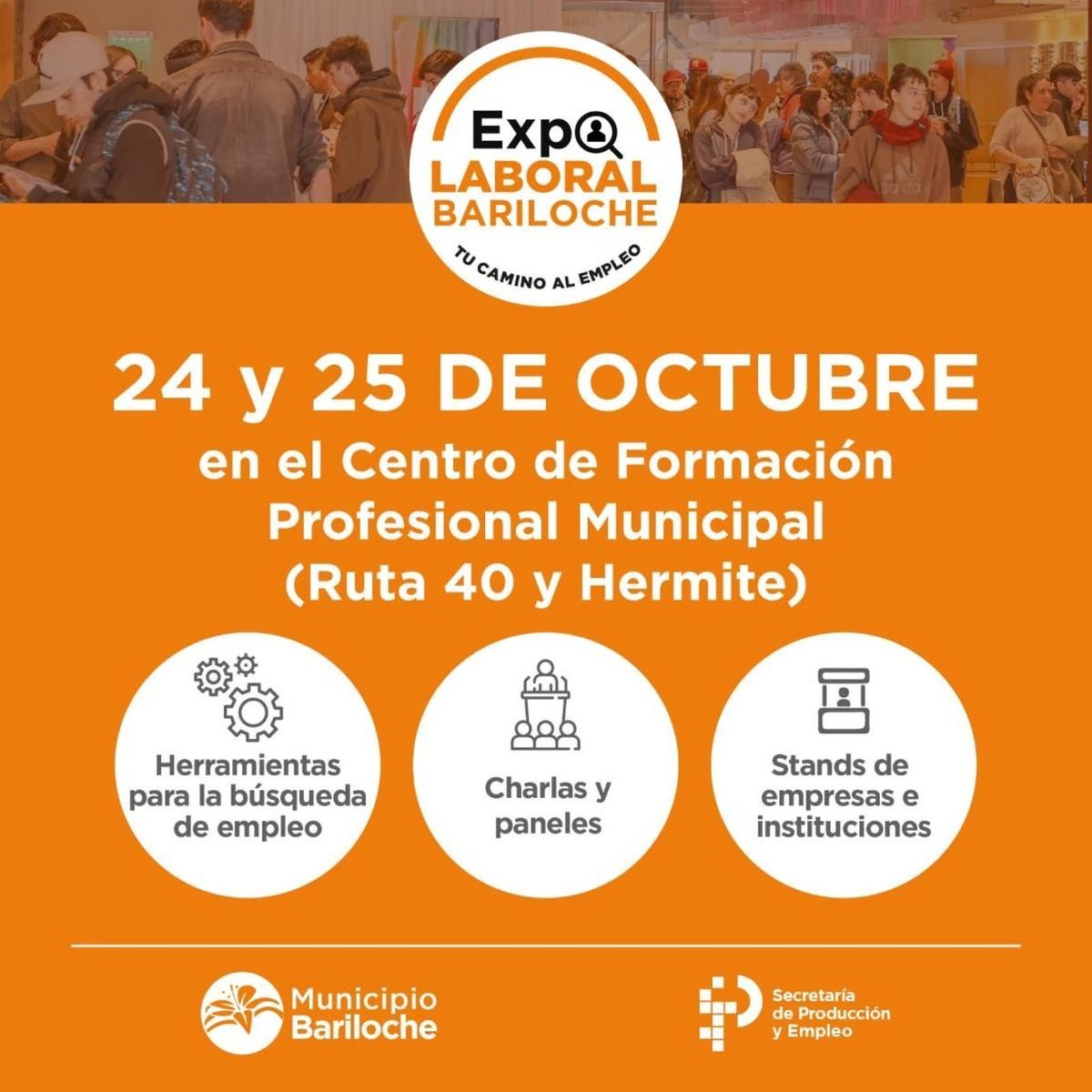 Expo Laboral Bariloche: cronograma completo de actividades